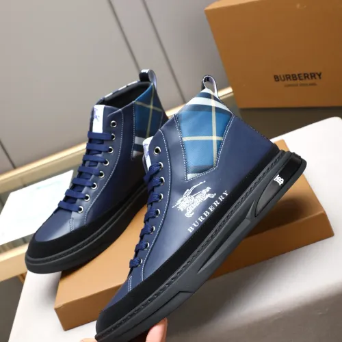 Replica Burberry High Tops Shoes For Men #1408223 $85.00 USD for Wholesale
