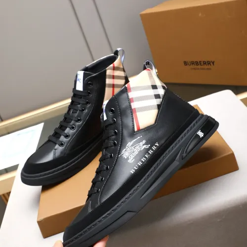 Replica Burberry High Tops Shoes For Men #1408224 $85.00 USD for Wholesale
