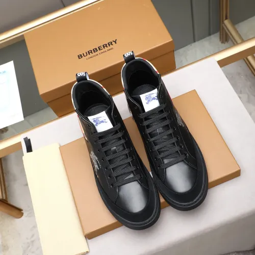 Replica Burberry High Tops Shoes For Men #1408224 $85.00 USD for Wholesale