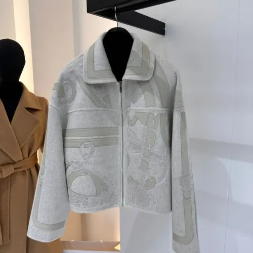 Wholesale Hermes Jackets Long Sleeved For Women #1408335 $393.39 USD, Wholesale Quality Replica Hermes Jackets