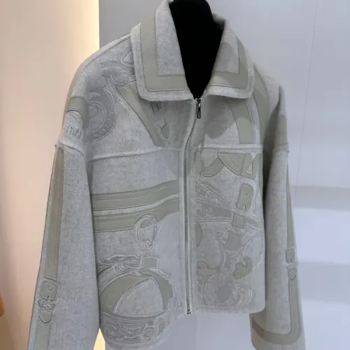 Replica Hermes Jackets Long Sleeved For Women #1408335 $393.39 USD for Wholesale