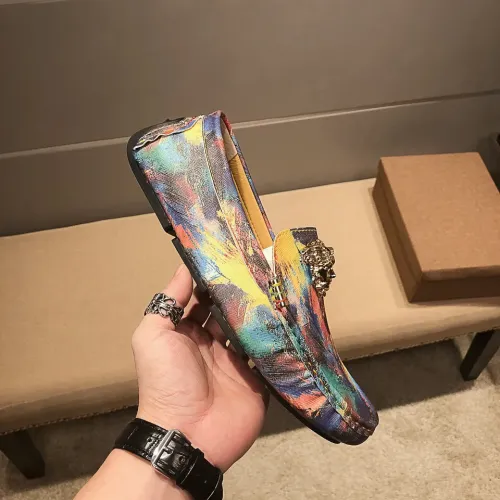 Replica Versace Leather Shoes For Men #1408363 $76.00 USD for Wholesale