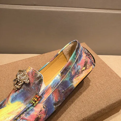 Replica Versace Leather Shoes For Men #1408363 $76.00 USD for Wholesale