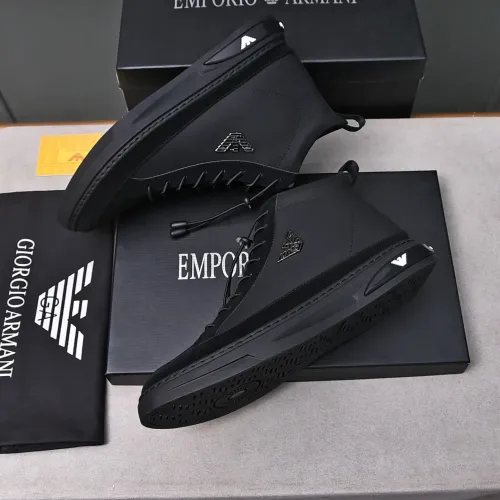Replica Armani High Tops Shoes For Men #1408400 $82.00 USD for Wholesale