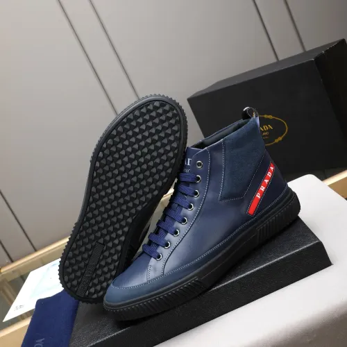 Replica Prada High Top Shoes For Men #1408403 $82.00 USD for Wholesale