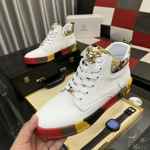 Wholesale Versace High Tops Shoes For Men #1408405 $82.00 USD, Wholesale Quality Replica Versace High Tops Shoes