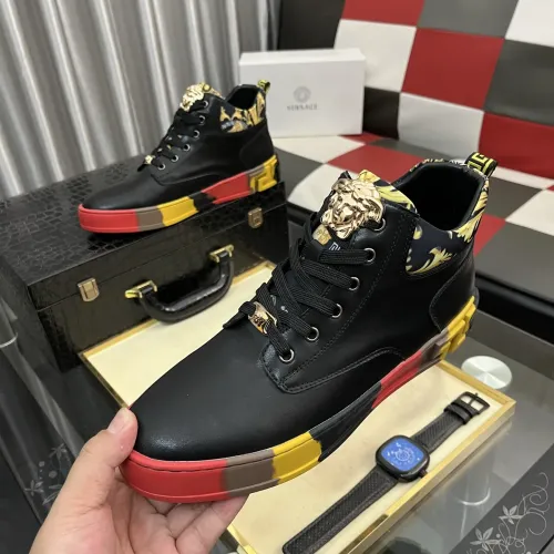 Wholesale Versace High Tops Shoes For Men #1408406 $82.00 USD, Wholesale Quality Replica Versace High Tops Shoes