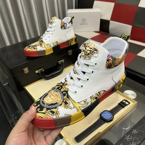 Wholesale Versace High Tops Shoes For Men #1408407 $82.00 USD, Wholesale Quality Replica Versace High Tops Shoes