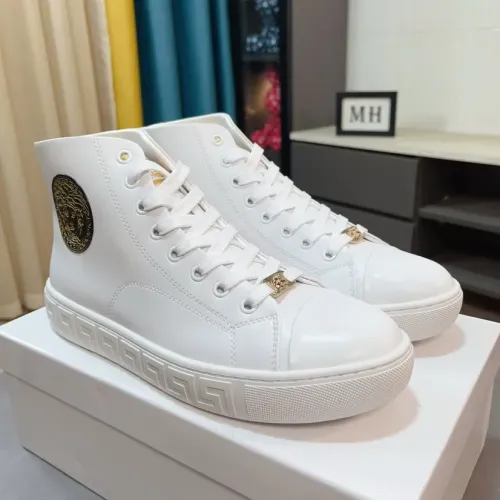 Wholesale Versace High Tops Shoes For Men #1408409 $80.00 USD, Wholesale Quality Replica Versace High Tops Shoes