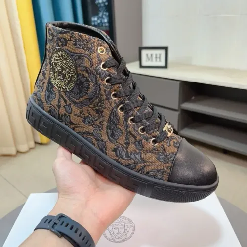 Replica Versace High Tops Shoes For Men #1408413 $80.00 USD for Wholesale
