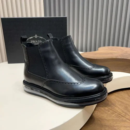 Wholesale Prada Boots For Men #1408432 $172.00 USD, Wholesale Quality Replica Prada Boots