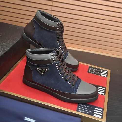 Replica Prada High Top Shoes For Men #1408514 $92.00 USD for Wholesale