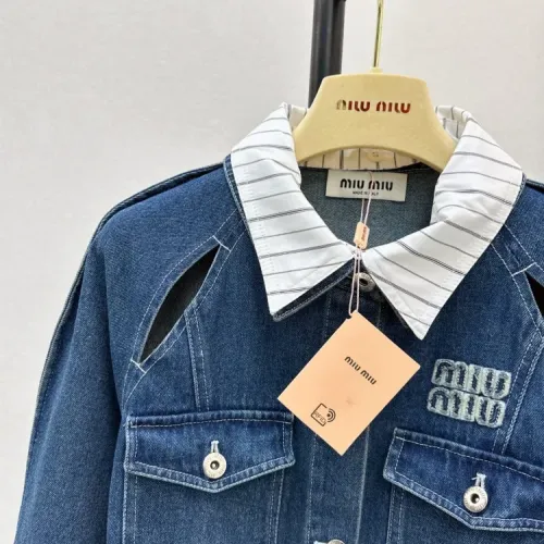 Replica MIU MIU Dresses Long Sleeved For Women #1408579 $98.00 USD for Wholesale