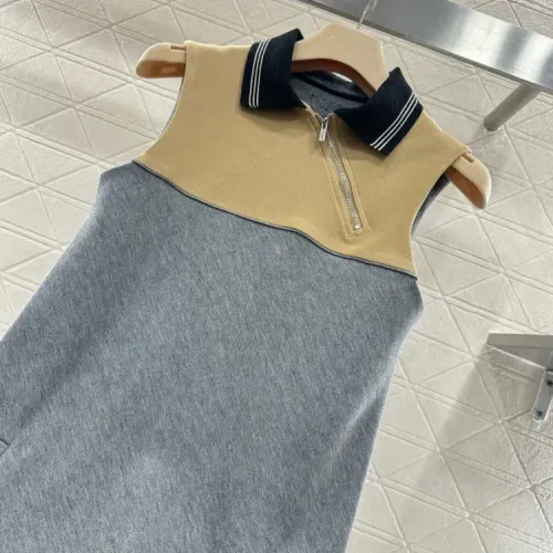 Replica MIU MIU Dresses Sleeveless For Women #1408595 $64.00 USD for Wholesale