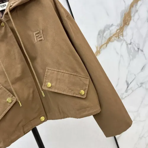 Replica Fendi Jackets Long Sleeved For Women #1408599 $85.00 USD for Wholesale