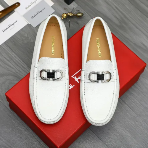 Wholesale Salvatore Ferragamo Leather Shoes For Men #1408680 $82.00 USD, Wholesale Quality Replica Salvatore Ferragamo Leather Shoes