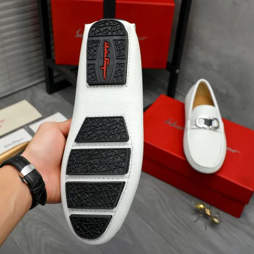 Replica Salvatore Ferragamo Leather Shoes For Men #1408680 $82.00 USD for Wholesale