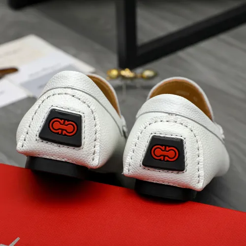 Replica Salvatore Ferragamo Leather Shoes For Men #1408680 $82.00 USD for Wholesale