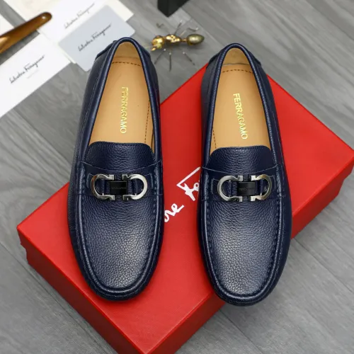 Wholesale Salvatore Ferragamo Leather Shoes For Men #1408681 $82.00 USD, Wholesale Quality Replica Salvatore Ferragamo Leather Shoes