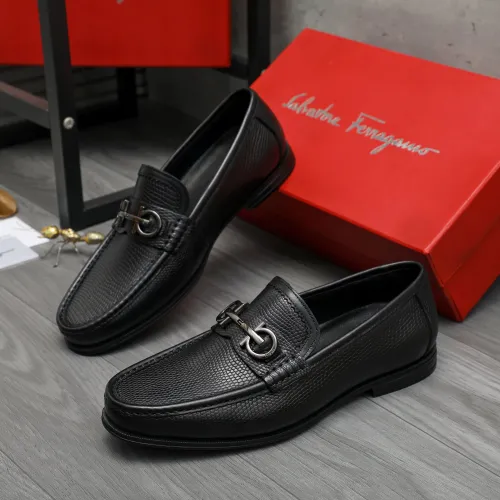Wholesale Salvatore Ferragamo Leather Shoes For Men #1408684 $85.00 USD, Wholesale Quality Replica Salvatore Ferragamo Leather Shoes
