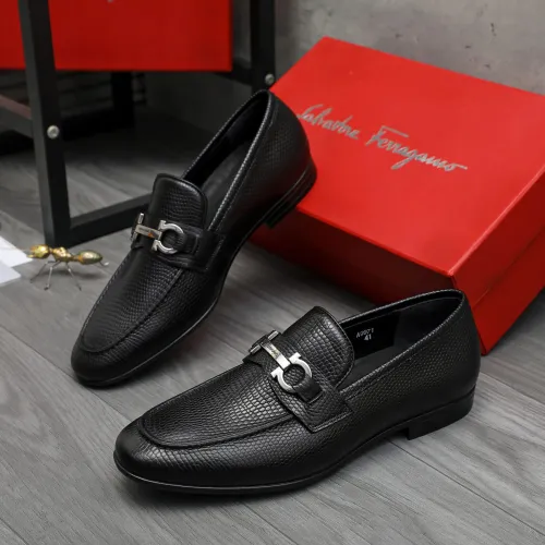 Wholesale Salvatore Ferragamo Leather Shoes For Men #1408688 $85.00 USD, Wholesale Quality Replica Salvatore Ferragamo Leather Shoes