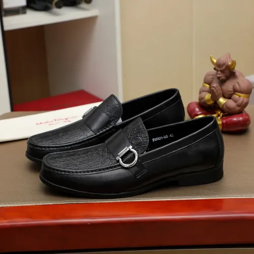 Wholesale Salvatore Ferragamo Leather Shoes For Men #1408690 $88.00 USD, Wholesale Quality Replica Salvatore Ferragamo Leather Shoes