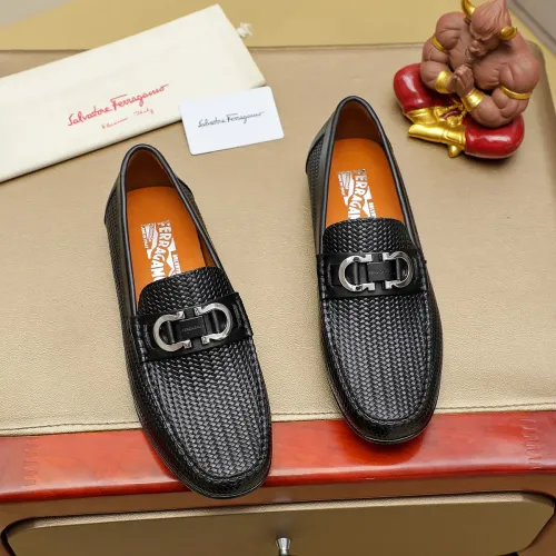 Wholesale Salvatore Ferragamo Leather Shoes For Men #1408692 $72.00 USD, Wholesale Quality Replica Salvatore Ferragamo Leather Shoes