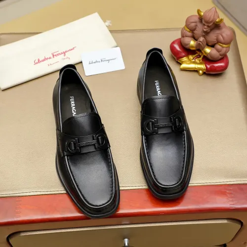 Wholesale Salvatore Ferragamo Leather Shoes For Men #1408693 $85.00 USD, Wholesale Quality Replica Salvatore Ferragamo Leather Shoes