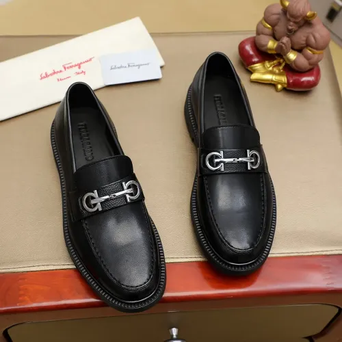 Wholesale Salvatore Ferragamo Leather Shoes For Men #1408694 $88.00 USD, Wholesale Quality Replica Salvatore Ferragamo Leather Shoes