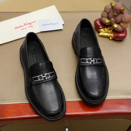 Wholesale Salvatore Ferragamo Leather Shoes For Men #1408695 $88.00 USD, Wholesale Quality Replica Salvatore Ferragamo Leather Shoes