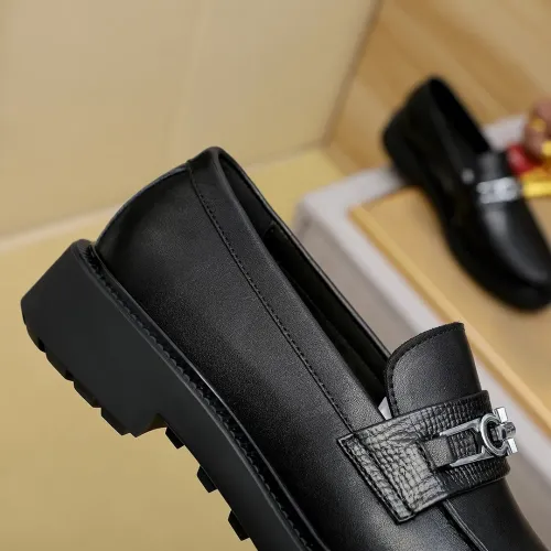 Replica Salvatore Ferragamo Leather Shoes For Men #1408695 $88.00 USD for Wholesale