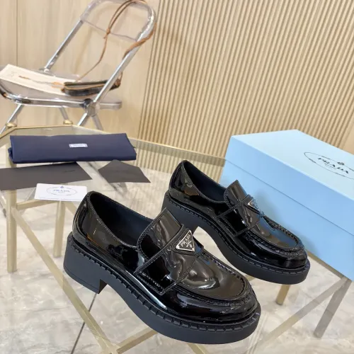 Replica Prada Leather Shoes For Men #1408704 $105.00 USD for Wholesale