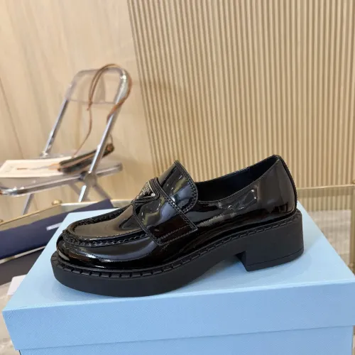 Replica Prada Leather Shoes For Men #1408704 $105.00 USD for Wholesale