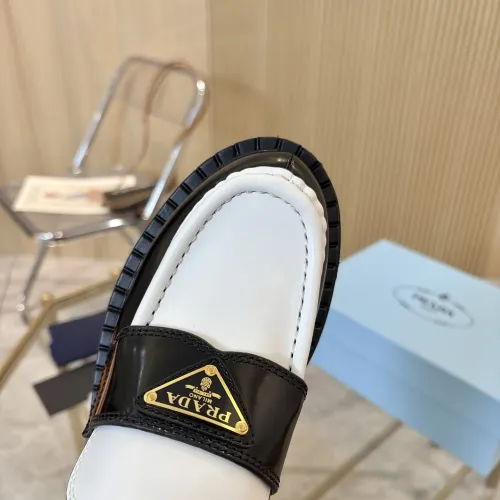 Replica Prada Leather Shoes For Women #1408707 $100.00 USD for Wholesale
