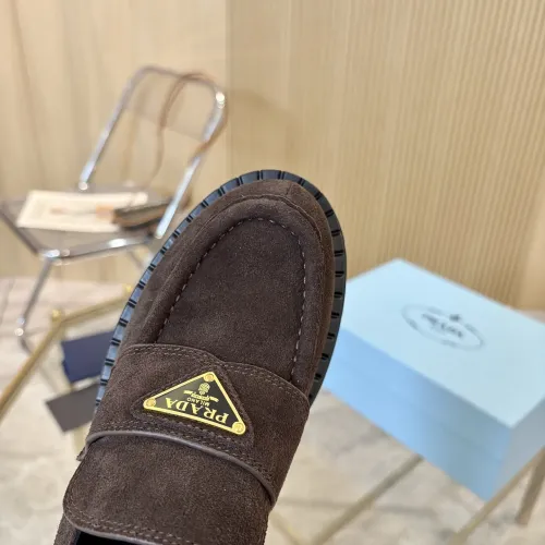 Replica Prada Leather Shoes For Women #1408709 $100.00 USD for Wholesale