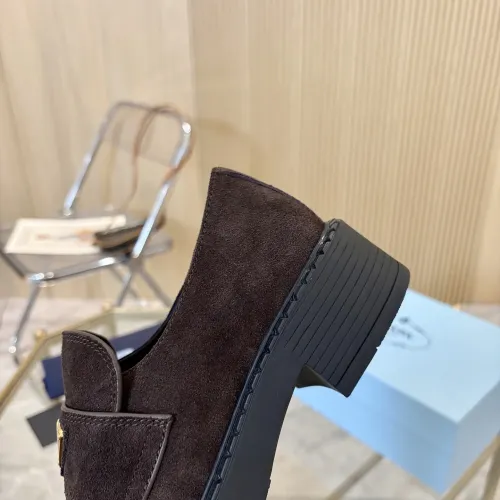 Replica Prada Leather Shoes For Women #1408709 $100.00 USD for Wholesale
