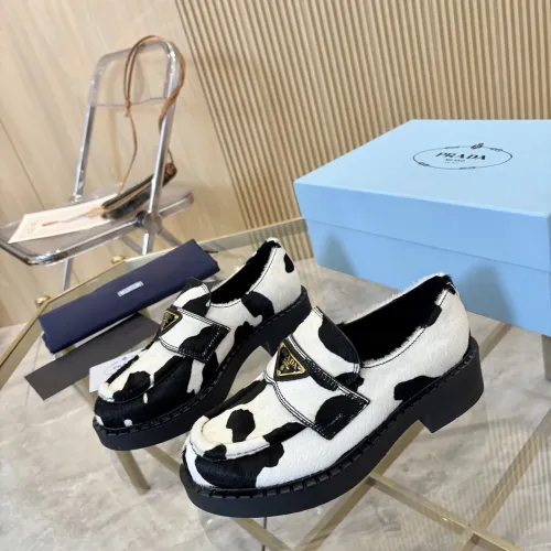 Wholesale Prada Leather Shoes For Men #1408714 $105.00 USD, Wholesale Quality Replica Prada Leather Shoes