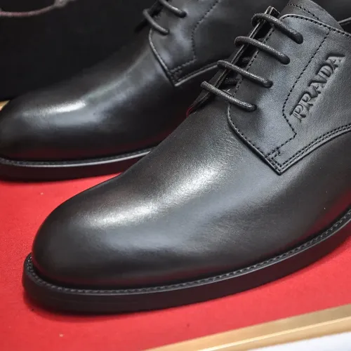 Replica Prada Leather Shoes For Men #1408720 $98.00 USD for Wholesale