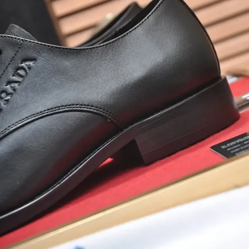 Replica Prada Leather Shoes For Men #1408720 $98.00 USD for Wholesale