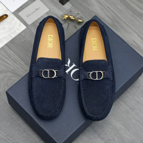 Wholesale Christian Dior Leather Shoes For Men #1408724 $82.00 USD, Wholesale Quality Replica Christian Dior Leather Shoes