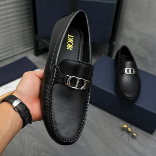 Replica Christian Dior Leather Shoes For Men #1408725 $82.00 USD for Wholesale