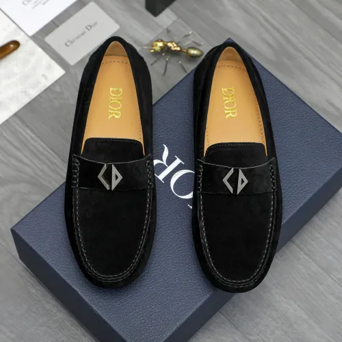 Wholesale Christian Dior Leather Shoes For Men #1408726 $82.00 USD, Wholesale Quality Replica Christian Dior Leather Shoes