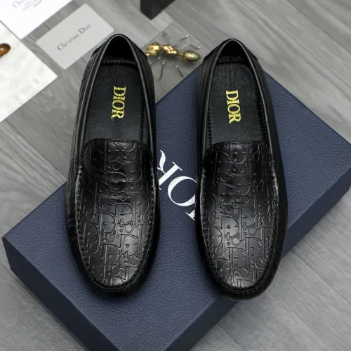 Replica Christian Dior Leather Shoes For Men #1408727 $82.00 USD for Wholesale