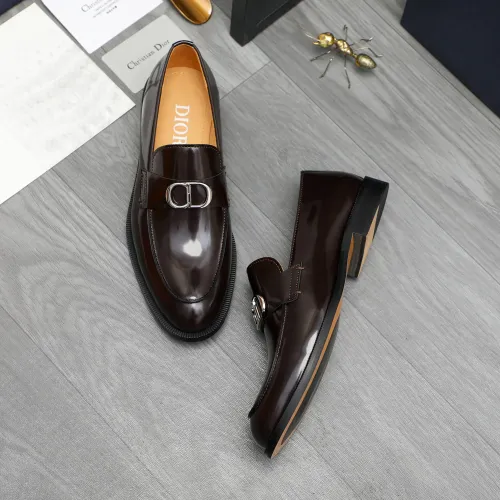 Replica Christian Dior Leather Shoes For Men #1408728 $92.00 USD for Wholesale