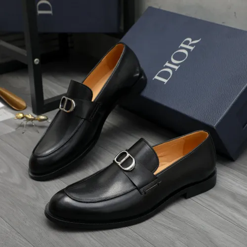 Wholesale Christian Dior Leather Shoes For Men #1408730 $92.00 USD, Wholesale Quality Replica Christian Dior Leather Shoes