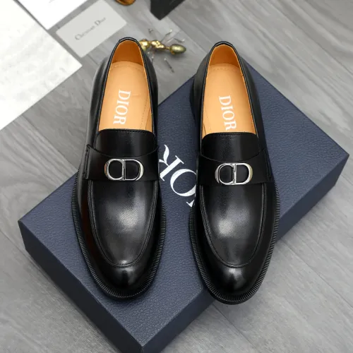 Replica Christian Dior Leather Shoes For Men #1408730 $92.00 USD for Wholesale