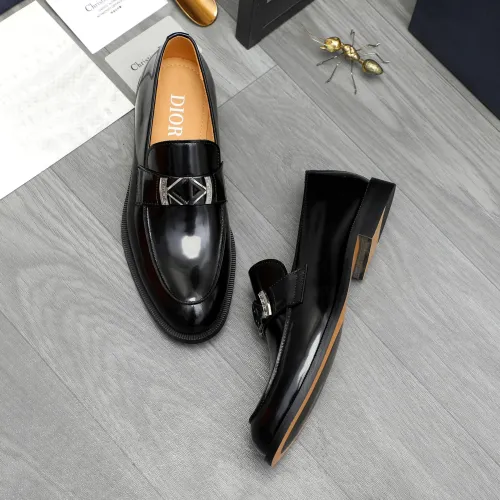 Wholesale Christian Dior Leather Shoes For Men #1408733 $92.00 USD, Wholesale Quality Replica Christian Dior Leather Shoes