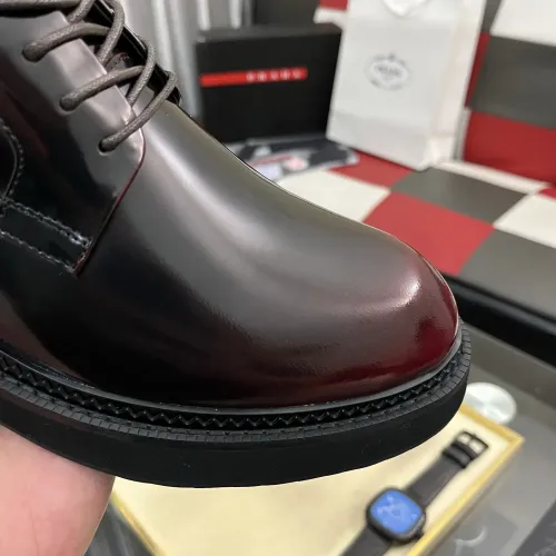 Replica Prada Leather Shoes For Men #1408754 $115.00 USD for Wholesale