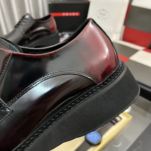 Replica Prada Leather Shoes For Men #1408754 $115.00 USD for Wholesale