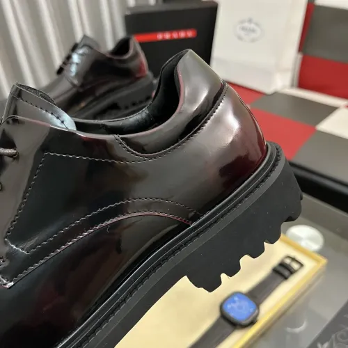 Replica Prada Leather Shoes For Men #1408760 $115.00 USD for Wholesale